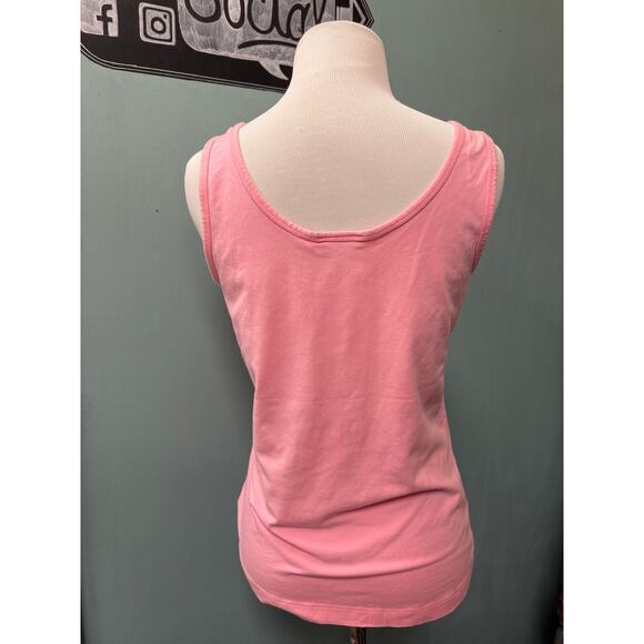 90s Y2K Jones Studio Pink Cable Knit Zip Hoodie & Tank Set - Picture 5 of 8